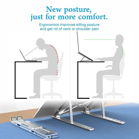 12 inch laptop stand Dual folding Full metal