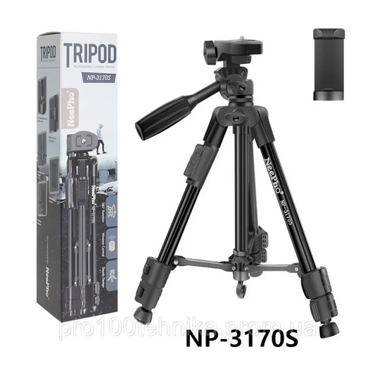 NeePho NP-3170s Tripod Stand with Remote Controller - Black