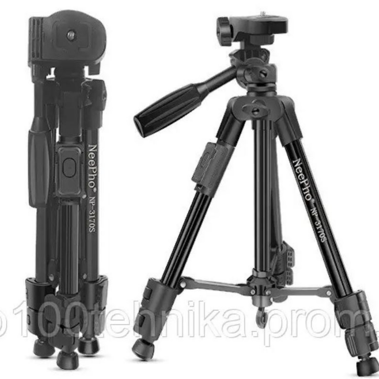 NeePho NP-3170s Tripod Stand with Remote Controller - Black