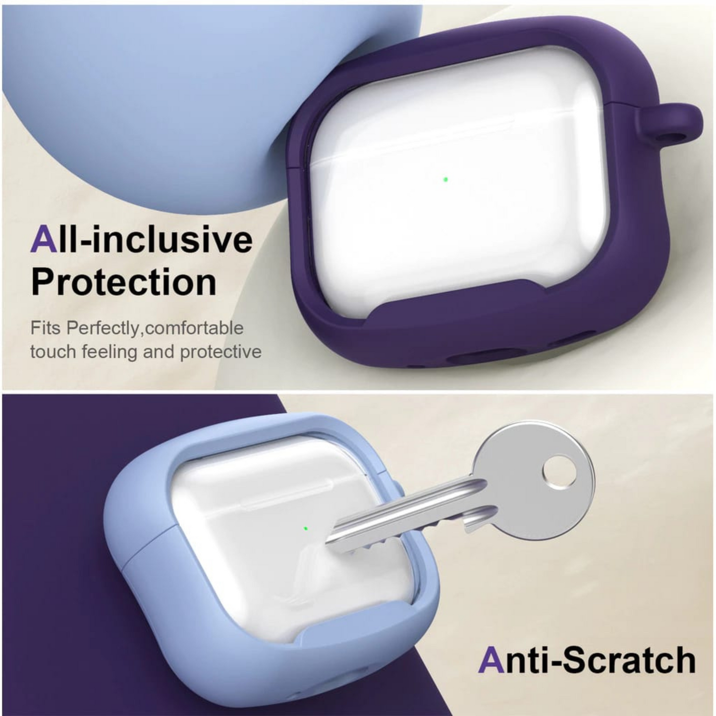 Protective Silicone Case for AirPods Pro 2 – Shockproof, Dust-Resistant, MagSafe Compatible Cover