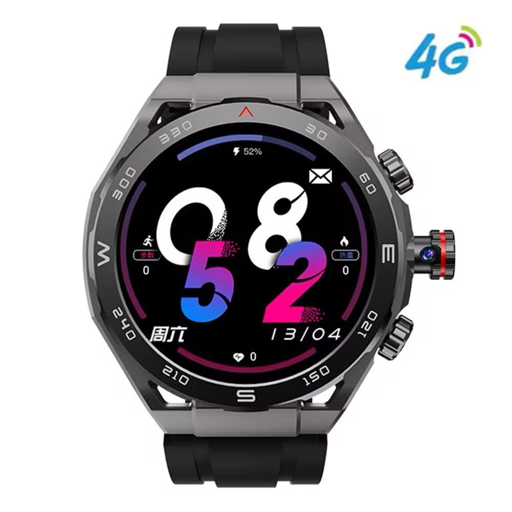 Shop SE HUB HW18 Call 2 Smartwatch – 1.43” AMOLED display, 4GB RAM, 64GB storage, rotating camera, 4G LTE/5G, GPS, NFC, Android 8.1, and advanced fitness & health tracking.