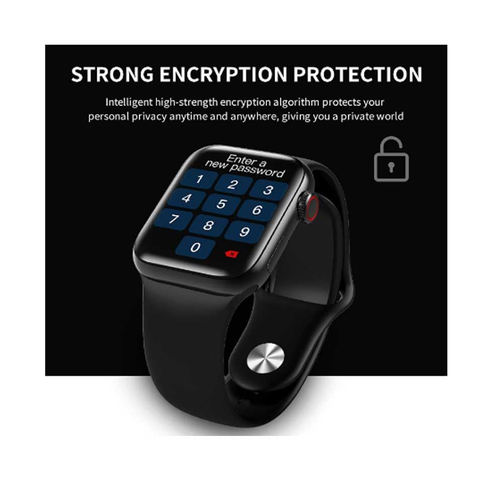 Full Screen Smartwatch with IP68 Waterproof, 100+ Sports Modes, Bluetooth Calling, Heart Rate Monitor, Unlimited Watch Faces – For Men & Women (Black)