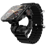 2-in-1 Smartwatch with Built-in Earbuds – Bluetooth Calling, GPS, Fitness Tracker, Music Storage, Always-on HD Display, Heart Rate Monitor – Black (iOS & Android Compatible)