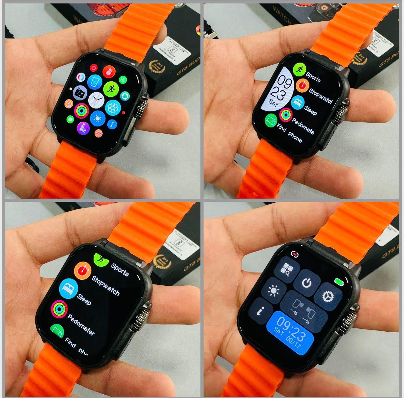 2-in-1 Smartwatch with Built-in Earbuds – Bluetooth Calling, GPS, Fitness Tracker, Music Storage, Always-on HD Display, Heart Rate Monitor – Black (iOS & Android Compatible)