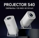 SE HUB S40 HD Smart Portable Projector | 3500 Lumens Brightness | 180° Rotatable Projection | Compact Mini Design | Multiple Ports (HDMI/USB/AV)