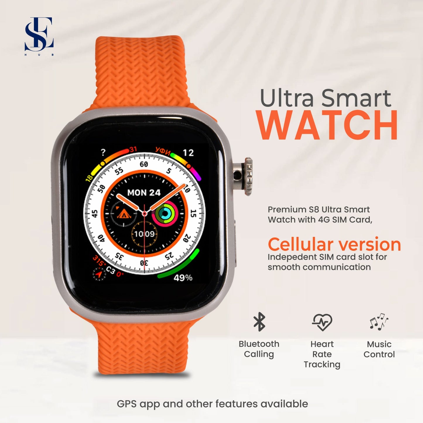 SE HUB WS10 S9 The Premium Smart Watch