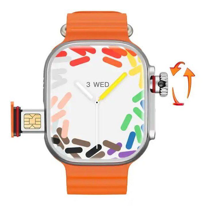 S9 Ultra 2.04 Amoled Large Screen with 4G/5G sim Watch Rotating Camera