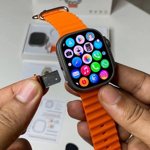 S9 Ultra 2.04 Amoled Large Screen with 4G/5G sim Watch Rotating Camera