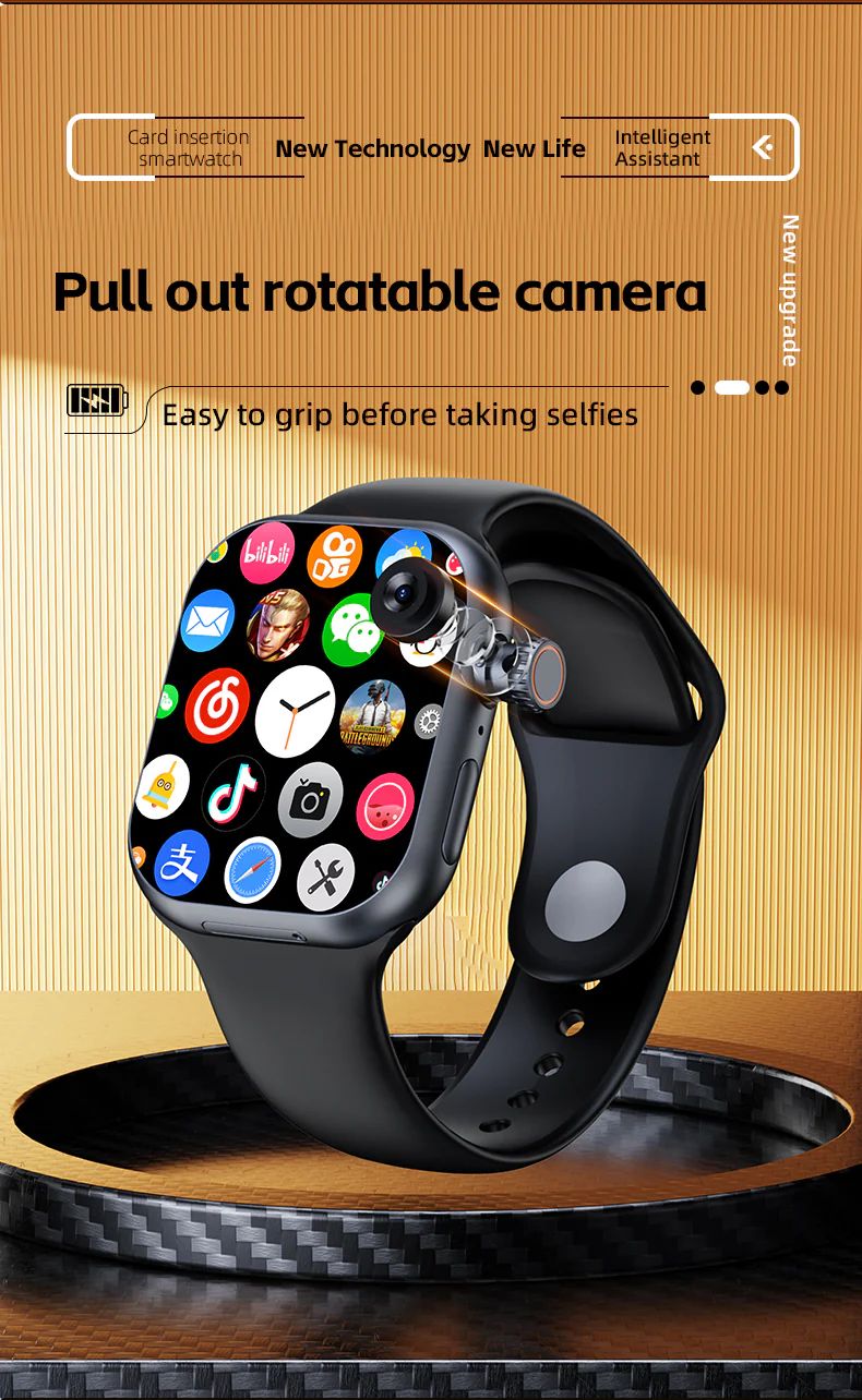 CD20 Smart Watch with SIM, Camera & AMOLED Display