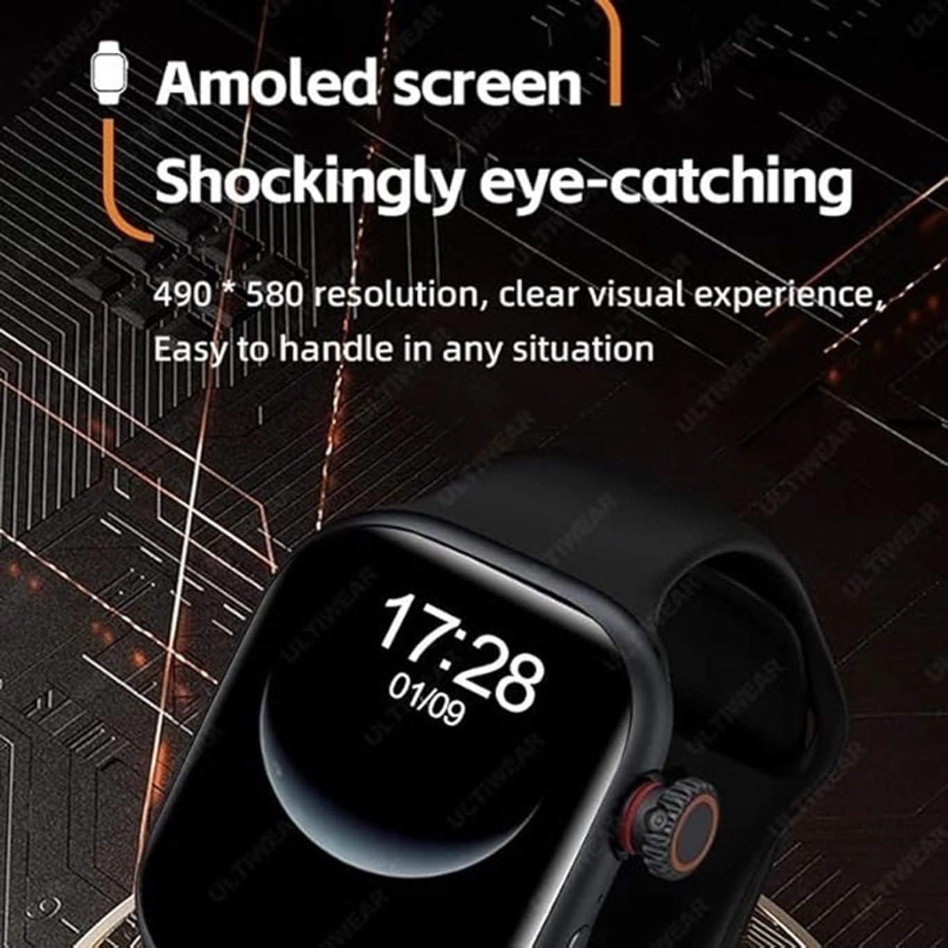 Premium S99/CD99 Smart Watch with 5G Ultra Sim Card with Hiden 180°Camera Smartwatch (Black Strap, 49MM)