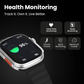 SE HUB 7-in-1 Smartwatch – 49mm Bluetooth Calling, Sports & Fitness Tracker, Heart Rate & Sleep Monitor, 7 Interchangeable Belts (Orange)