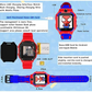 SE HUB Waterproof Kids Smart Watch GPS Tracker – SOS, Camera, Alarm, Call, Touch Screen | Smart Watch for Girls & Boys – Ideal Birthday Gift (Red)