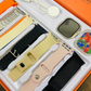 SE HUB 7-in-1 Smartwatch – 49mm Bluetooth Calling, Sports & Fitness Tracker, Heart Rate & Sleep Monitor, 7 Interchangeable Belts (Orange)