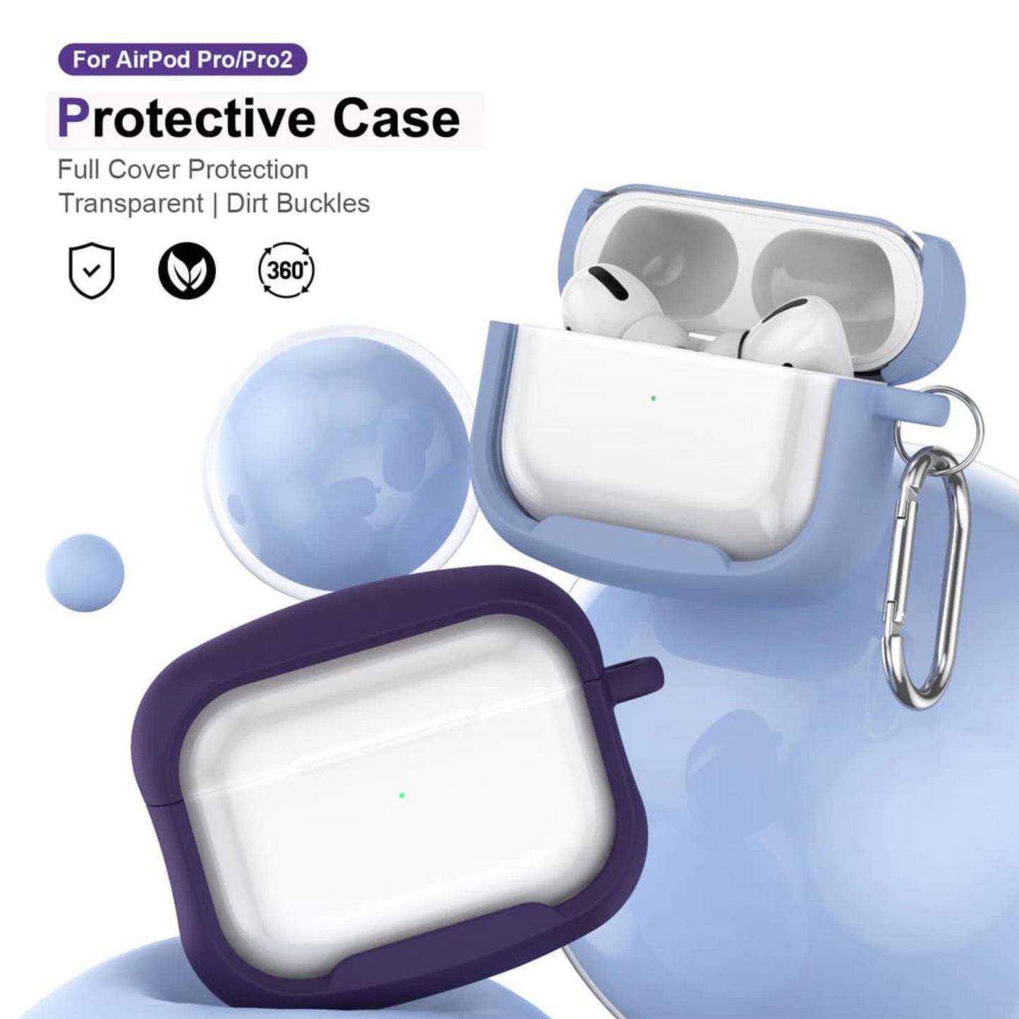 Protective Silicone Case for AirPods Pro 2 – Shockproof, Dust-Resistant, MagSafe Compatible Cover