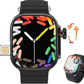 WS10A 4G/5G Android Smartwatch – 360° AMOLED Display, 8GB RAM, 128GB Storage, AI Companion, Voice Assistant, GPS, with 3 Belts (Black)