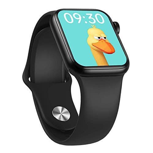 Full Screen Smartwatch with IP68 Waterproof, 100+ Sports Modes, Bluetooth Calling, Heart Rate Monitor, Unlimited Watch Faces – For Men & Women (Black)