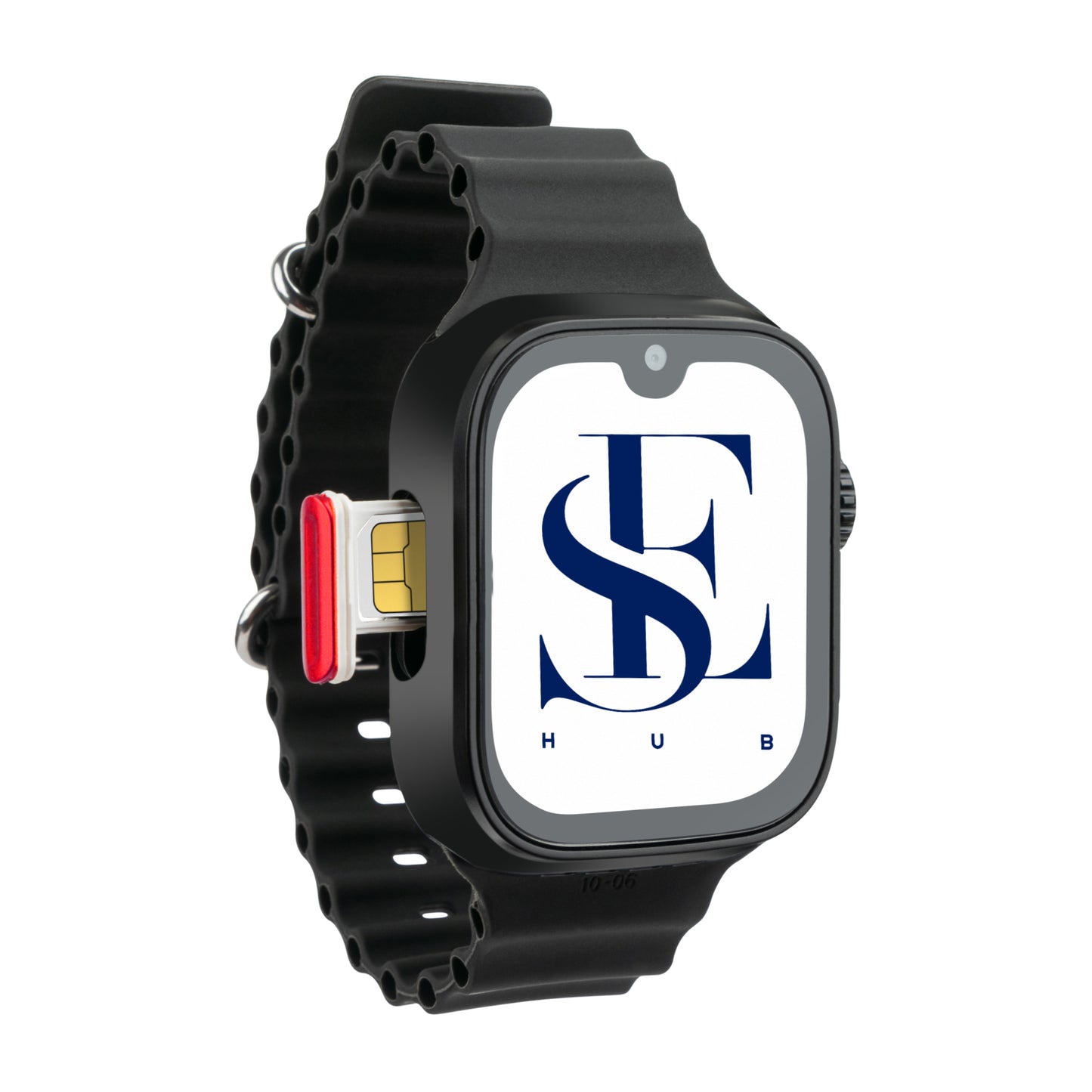 GS37 Smartwatch 5G SIM | 2.0” AMOLED Display | 8GB RAM 128GB Storage | Dual Camera | Bluetooth & Video Calling| Android Apps, Social Media (BLACK)