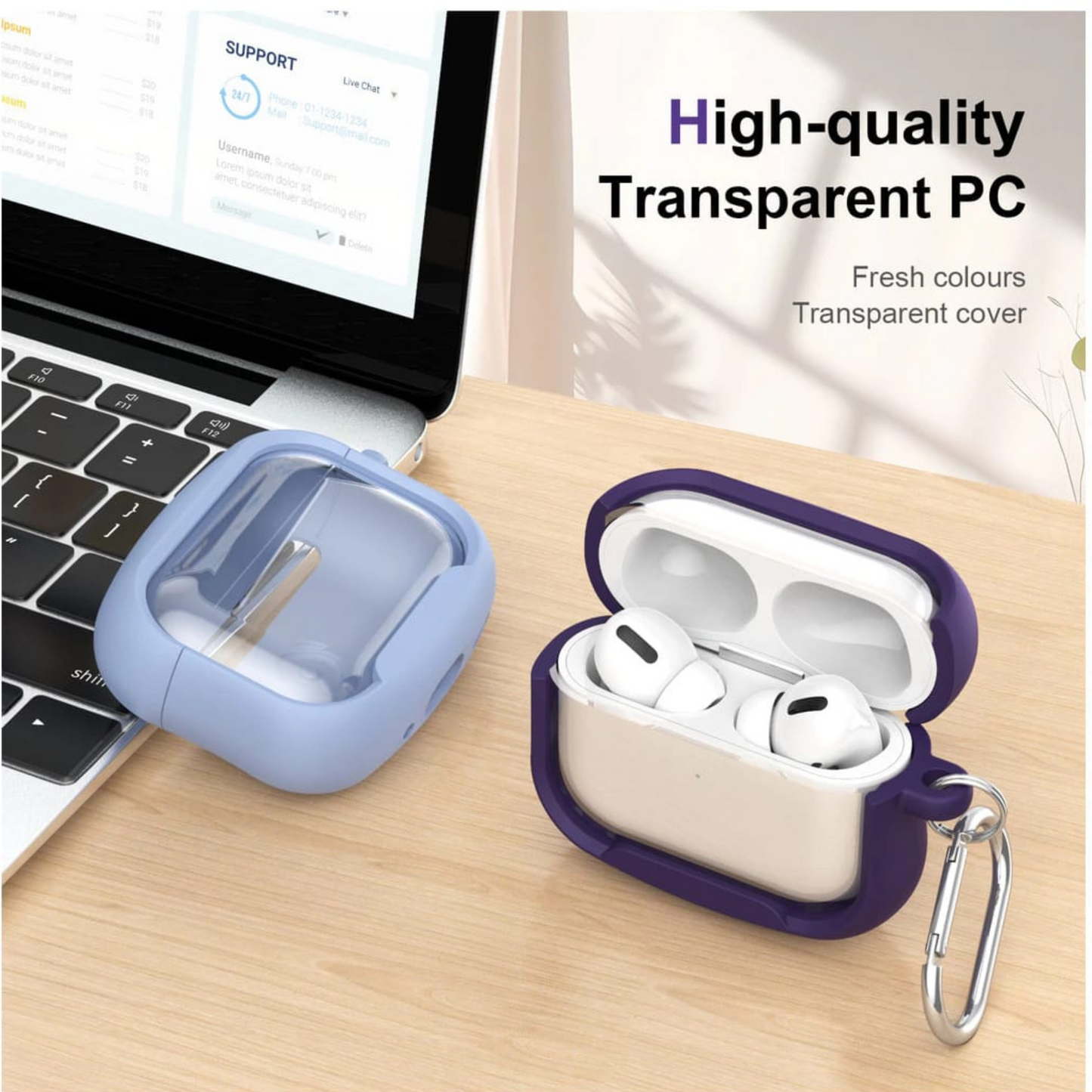 Protective Silicone Case for AirPods Pro 2 – Shockproof, Dust-Resistant, MagSafe Compatible Cover