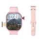 SE HUB HW Watch X Call – AMOLED Curved Display Smartwatch | 4GB RAM + 64GB Storage | Dual 180° Rotating Camera | SIM, WiFi, Play Store, Bluetooth Calling | Fast Charging (Pink)