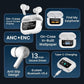 SE HUB True Wireless Noise Cancellation Earbuds – Touch LCD Display, HD Calling, Fast Charging, 13mm 3D Bass, Gaming Earbuds with Bluetooth 5.3 + ANC – White