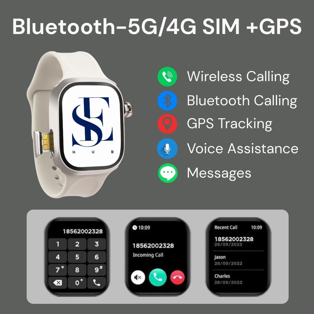 CD99 s9 HC with 4G Sim Card with Hidden 180°Camera, Amoled Hd Display, 8 Gb Ram 128 Gb Storage Whatsapp, Instagram, AI, GPS Fitness Tracker, Video Calling for Men & Women-(Silver)