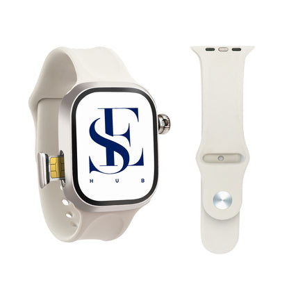 CD99 S9 HC Android 4G Smart Watch with SIM Card | Hidden 180° Camera | 8GB+128GB | AMOLED HD Display | GPS AI WhatsApp Instagram | Magnetic Rose Gold Strap Extra