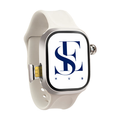 CD99 S9 HC Android 4G Smart Watch with SIM Card | Hidden 180° Camera | 8GB+128GB | AMOLED HD Display | GPS AI WhatsApp Instagram | Magnetic Rose Gold Strap Extra