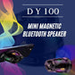 SE HUB DY100 Mini Magnetic Wireless Bluetooth Speaker – Portable, Rechargeable, RGB LED Lights, Phone Holder, Powerful Sound – Compatible with All Bluetooth Devices