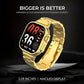 SE HUB C9 Ultra 2 Gold Smartwatch – 49mm Bluetooth Calling | Fitness Tracker