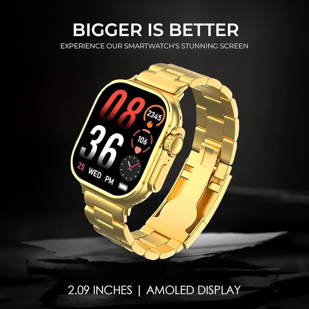 SE HUB C9 Ultra 2 Gold Smartwatch – 49mm Bluetooth Calling | Fitness Tracker