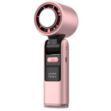 Mini Portable Hand Fan – 4000mAh Rechargeable | 6-Speed Foldable Fan for Handheld, Table & Neck Use (Pink)