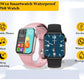 Full Screen Smartwatch with IP68 Waterproof, 100+ Sports Modes, Bluetooth Calling, Heart Rate Monitor, Unlimited Watch Faces – For Men & Women (Black)