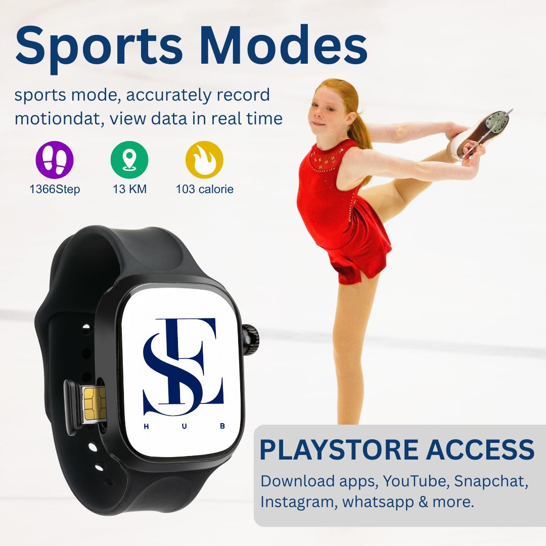 CD99 HC Android Smart Watch 4G/5G SIM Supported | 8GB+128GB | AMOLED Display | Video Calling | GPS WiFi NFC | Rotating Camera | Premium Magnetic Silver Belt