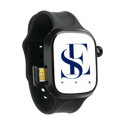 CD99 Android 4G Smartwatch with SIM Card, AMOLED Display, WiFi GPS NFC, Rotating Camera, Multi-Sport Fitness Tracker for Men Women (8GB+128GB) (Black)