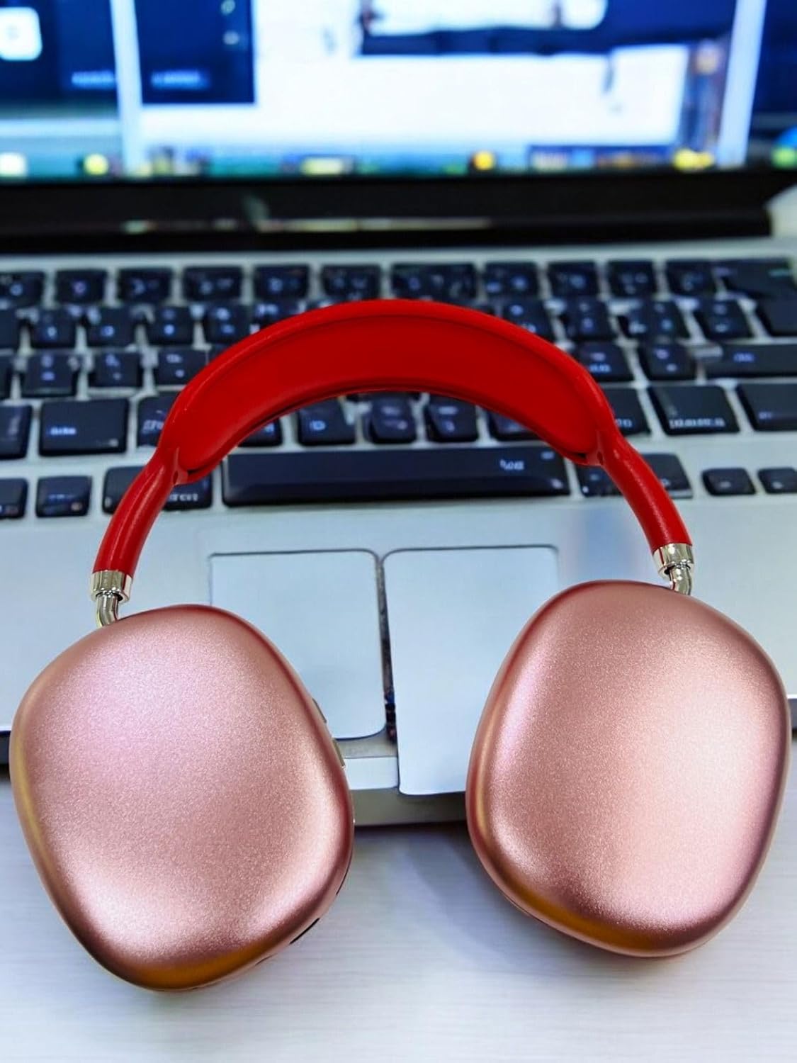 SE HUB P9 Wireless Bluetooth Over-Ear Headphones with Mic – 13 Hours Playtime, 40mm Driver, Supreme Sound, Soft Cushions, Lightweight Design – Red