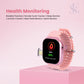 SE HUB HW Watch X Call – AMOLED Curved Display Smartwatch | 4GB RAM + 64GB Storage | Dual 180° Rotating Camera | SIM, WiFi, Play Store, Bluetooth Calling | Fast Charging (Pink)