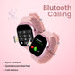 SE HUB HW Watch X Call – AMOLED Curved Display Smartwatch | 4GB RAM + 64GB Storage | Dual 180° Rotating Camera | SIM, WiFi, Play Store, Bluetooth Calling | Fast Charging (Pink)