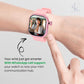 SE HUB HW Watch X Call – AMOLED Curved Display Smartwatch | 4GB RAM + 64GB Storage | Dual 180° Rotating Camera | SIM, WiFi, Play Store, Bluetooth Calling | Fast Charging (Pink)