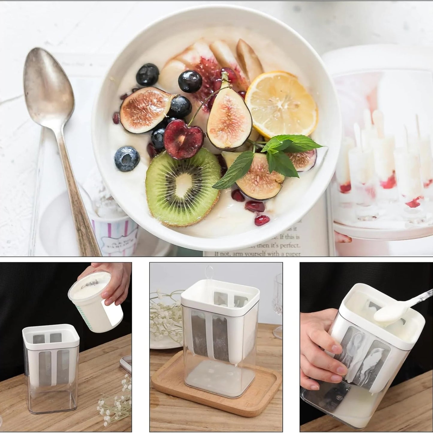 Multifunctional Yogurt Filter with Fine Mesh Strainer