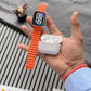 T800 Ultra Smartwatch with Earbuds Combo – 2-in-1 Rakhi Gift Set, AMOLED HD Display, 45mm Dial, Bluetooth & Video Calling, Long Battery Life (Any Color)