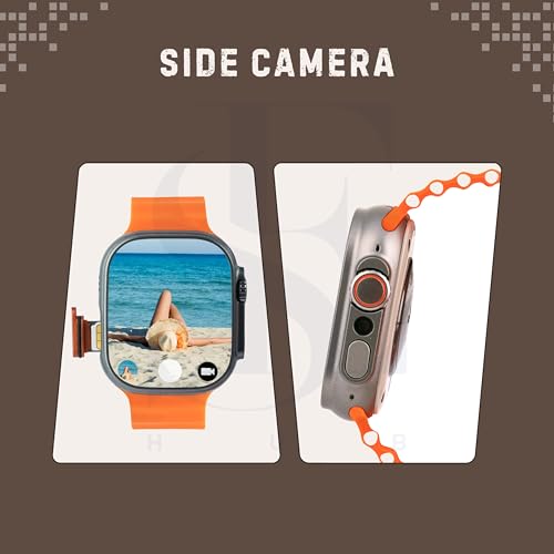 SE HUB HK ultra one Smart Watch 4G/5G – Side Camera, AI Features, GPS, SIM Enabled, AMOLED Display, Fitness & Sports Tracking, 4GB RAM 32GB ROM