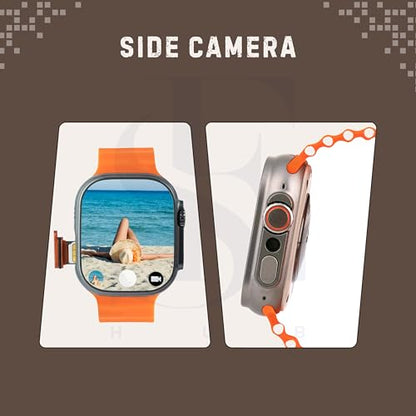 SE HUB HK ultra one Smart Watch 4G/5G – Side Camera, AI Features, GPS, SIM Enabled, AMOLED Display, Fitness & Sports Tracking, 4GB RAM 32GB ROM