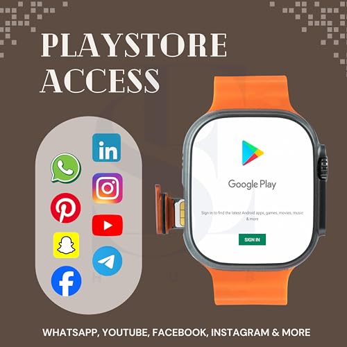 SE HUB HK ultra one Smart Watch 4G/5G – Side Camera, AI Features, GPS, SIM Enabled, AMOLED Display, Fitness & Sports Tracking, 4GB RAM 32GB ROM