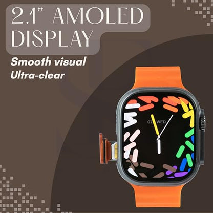 SE HUB HK ultra one Smart Watch 4G/5G – Side Camera, AI Features, GPS, SIM Enabled, AMOLED Display, Fitness & Sports Tracking, 4GB RAM 32GB ROM