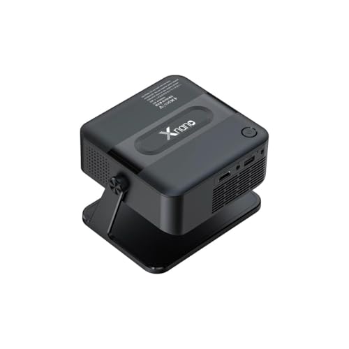 SE HUB XNANO Smart Mini Projector with Android | 4K & 1080P Support (Native 720P) | Built-in Netflix, YouTube & Prime Video | WiFi 6, Bluetooth 5.2 | Portable Home Theater Projector