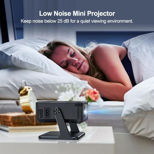 SE HUB XNANO Smart Mini Projector with Android | 4K & 1080P Support (Native 720P) | Built-in Netflix, YouTube & Prime Video | WiFi 6, Bluetooth 5.2 | Portable Home Theater Projector