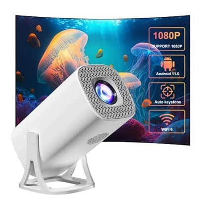 SE HUB S40 HD Smart Portable Projector | 3500 Lumens Brightness | 180° Rotatable Projection | Compact Mini Design | Multiple Ports (HDMI/USB/AV)