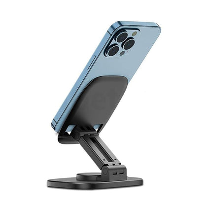 SE HUB Desktop Mobile Mount K5, Mobile Stand with Stabilization & Anti Shake, 360 Degree Rotation Phone Stand for Car Dashboard and Office Table, Home (Black)