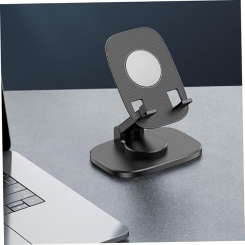 SE HUB Desktop Mobile Mount K5, Mobile Stand with Stabilization & Anti Shake, 360 Degree Rotation Phone Stand for Car Dashboard and Office Table, Home (Black)