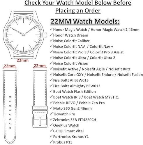 22MM silicone Strap for Smart Watches Compatible With Noise, Fireboltt, Boat Xtend, Pebble, Boat Flash, Noise Color Fit, Ultra Smart Watch & All Watches | White & maroon | Pack of 2